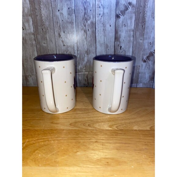 Pair Of Christmas Hamilton Gifts Mugs Cheryl Johnson 1989 Ballerina H2390 Purple - Picture 4 of 8